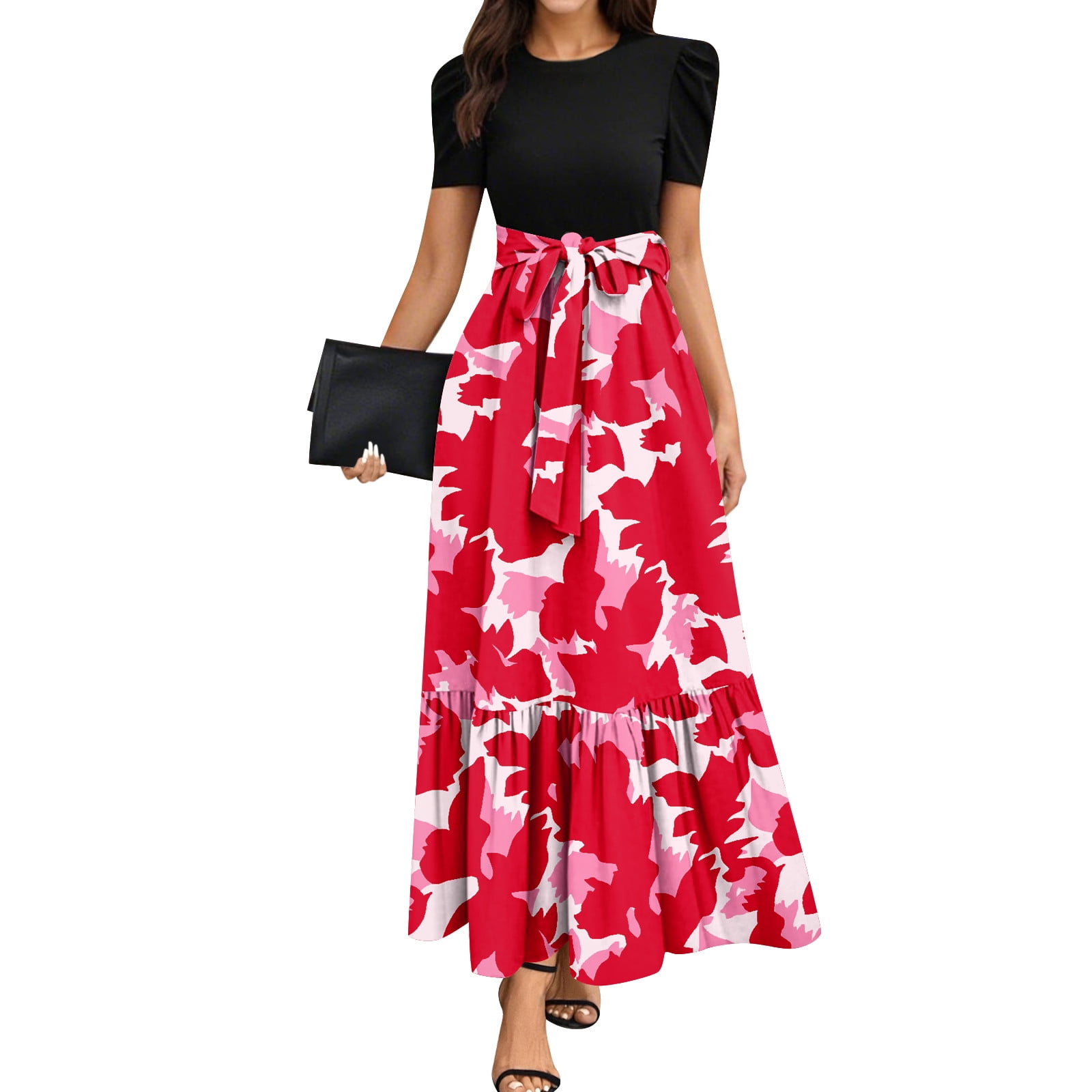 open lace back dress Dress Casual Short By Northstyle In Black & Pink, Size:1X – Clothes Mentor  North Olmsted main image 0