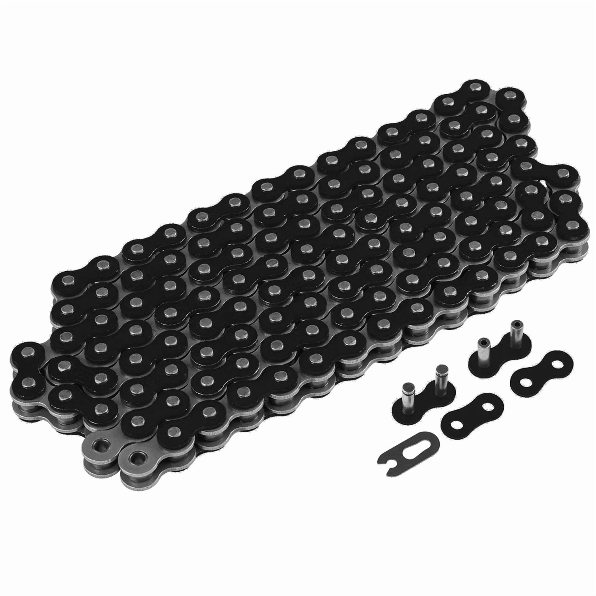 Non O-ring Chain Caltric 520 Pitch Blue Drive Chain For Kawasaki Ninja 250 1986-2012 - 120 Links With Master Links Blue 520 Pitch Chain For Kawasaki Ninja 250 - Foto 2