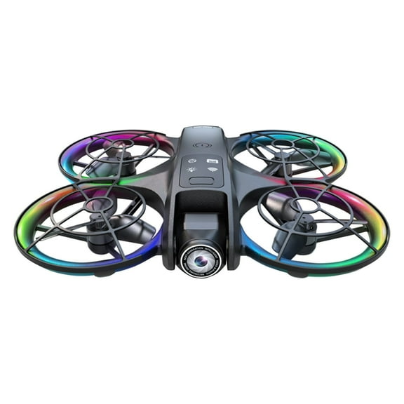 Black Drone With 45 Inch Screen Remote Control Brushless Motor Cool Led Lights 24G Rc Quadcopter Altitude Hold Obstacle Avoidance For Kids Adults 1080P Hd Camera Long Flight