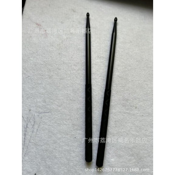 Homoyoyo Black Nylon Drumsticks with Anti-Skid Grip Drumming, 1 Pair, and Lightweight