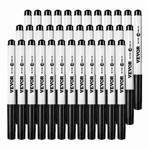 Black Dry Erase Markers, Pack Low-Odor Whiteboard Markers, Fine Point Whiteboard Markers, Easily Clean Dry Erase Markers Bulk