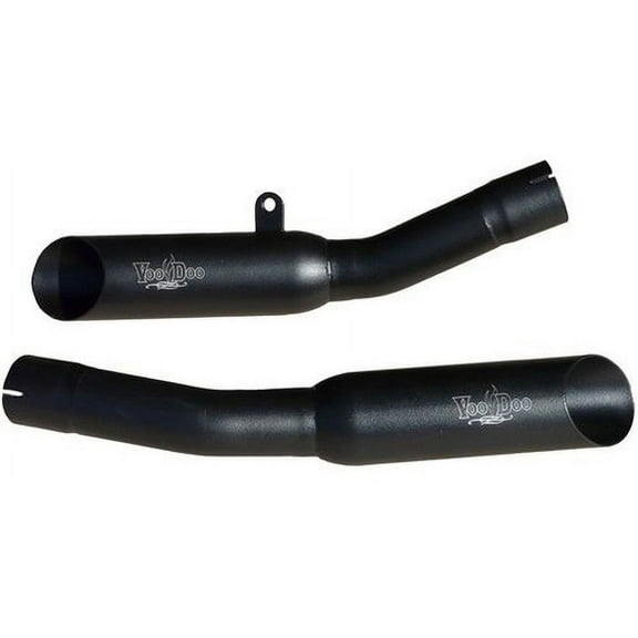 Black Dual Exhaust for Kawasaki ZX-14 R