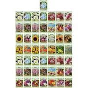 Black Duck Brand 20+ Varieties Flower Seeds 50 Pack, High Produce