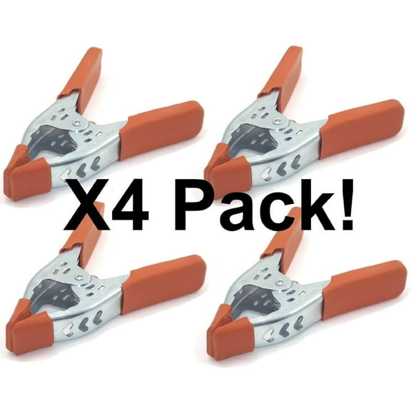 Black Duck Brand 6" Heavy Duty Metal Spring Clamps (4 Pack)