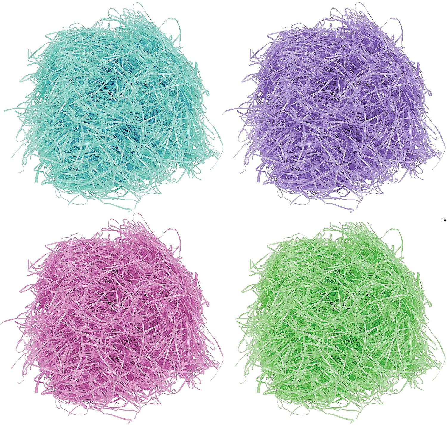 Easter Grass Basket Filler Grass 3 Color - (Green,Cream,Khaki) - 3 Pack | Harfington