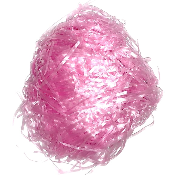 Black Duck Brand 6oz Poly Easter Grass Basket Filler! Beautiful Easter Grass Perfect for Easter Baskets, Decorations, or Arts and Crafts! (Pink)