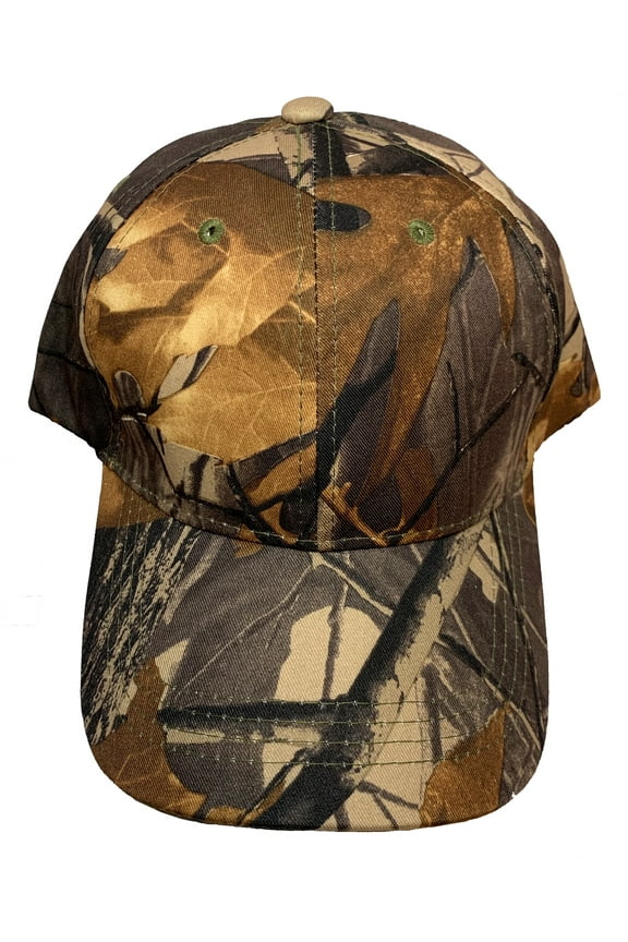 Camouflage Hat with Hardwood Pattern (Brown Camo)
