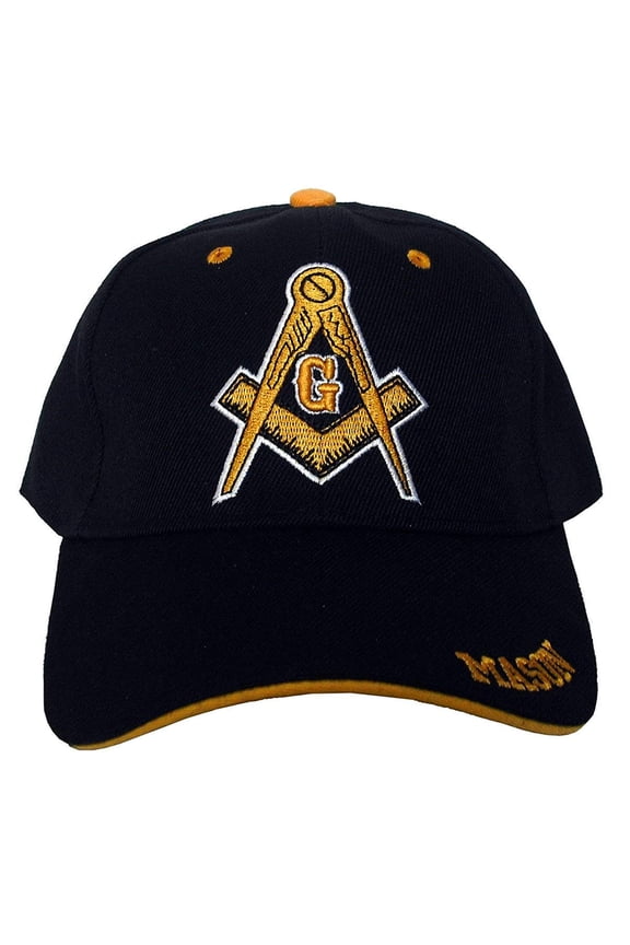 Freemason 3D Embroidered Adjustable Baseball Hat/Cap (1 Hat)