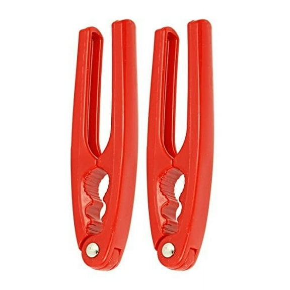 Black Duck Brand Set of 2 Red 6.5" Nutcrackers - Perfect for Seafood