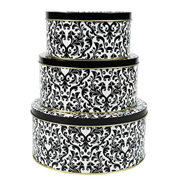 Black Duck StarPack Nesting Tins Red Tinplate Durable Food Storage Cookie Container, 3 Count