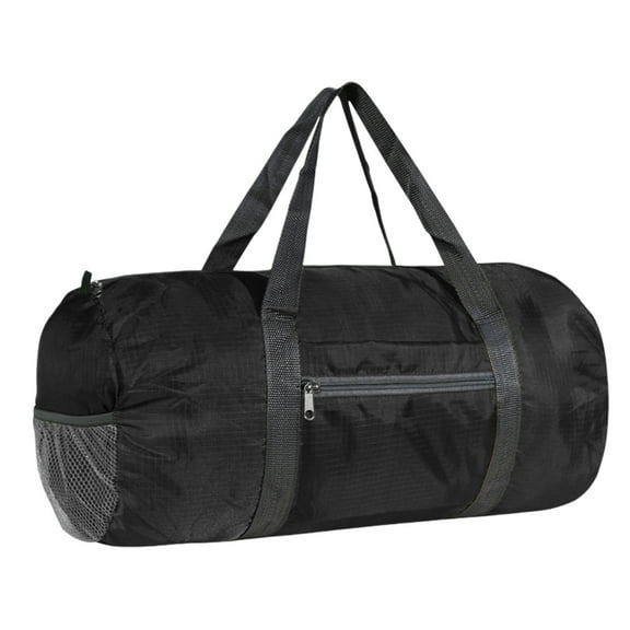 Black Duffel Bag Foldable Gym Bag Portable Sports Gym Bag For Men Women Duffle Bag With Inner Pocket For Travel Sports Camping Large Capacity Carry On Bag