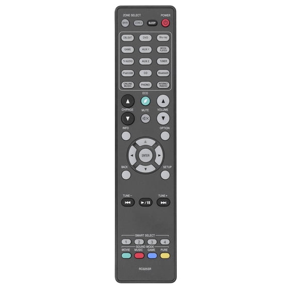 Black, Durable Home Theater Solution for Seamless Entertainment Universal TV Remote Control RC025sr