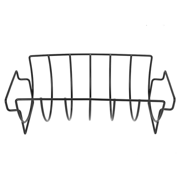 Black Durable Ribs Rack Grilling, Rib Rack, Easy Clean Roasting Stand, Camping For Outdoor Grilling For Barbecue Picnics