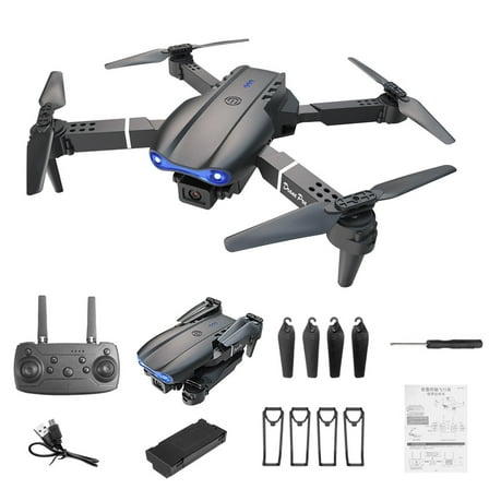 Black E99Pro Black Drone With Dual Camera Aerial Photography Altitude Hold Wifi Fpv Rc Quadcopter For Beginners