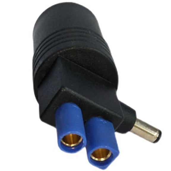 Black EC5 To DC 5.5mmX2.1 mm 12V Power Socket Adapter DC5