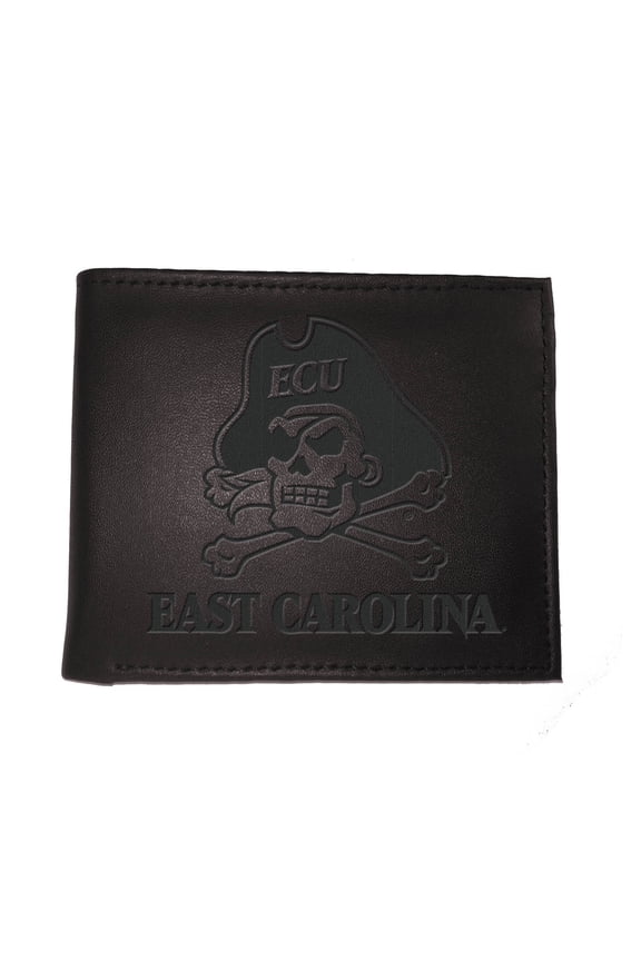 Black ECU Pirates Hybrid Bi-Fold Wallet