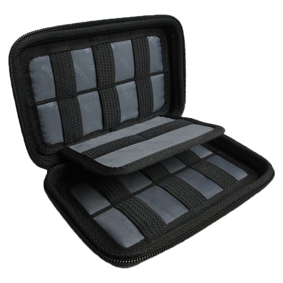 Black EVA Portable Watch Band Storage Case with High Capacity, Simple ...