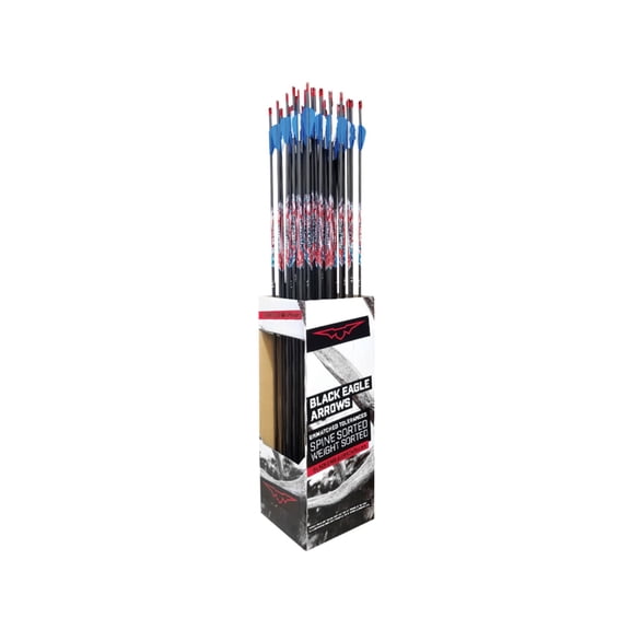 Black Eagle Arrows Intrepid Youth Arrows, 600 Spine, 36 pack, 1006058