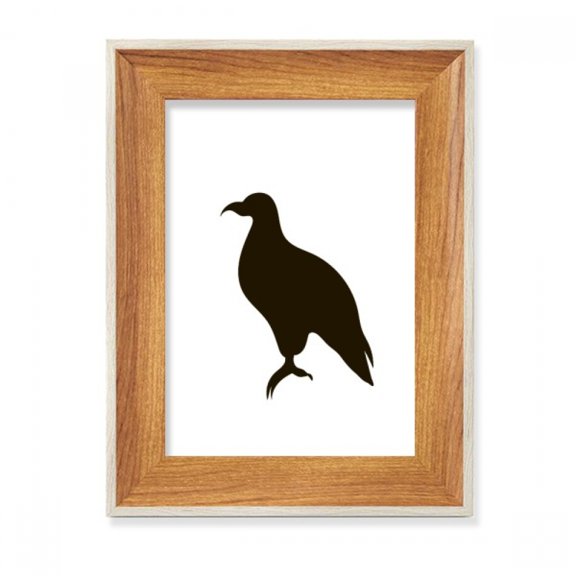 Black Eagle Cute Animal Portrayal Desktop Wooden Photo Frame Display Picture Art Painting Multiple Sets