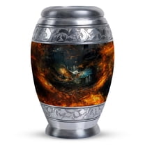 Black Eagle Urn - Urns For Human Ashes Adult Male - Cremation Urns For Human Ashes Adult Female - Urns For Human Ashes Large Adult - Creamated Ash Urns Adults - Funeral Ashes Urn (Size -10inch)