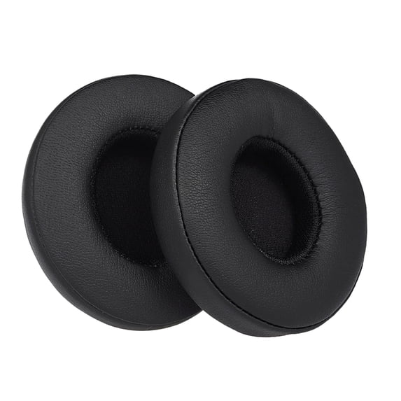Black Ear Pad Cushion for 2/3 On Ear Wireless Headphones 2Pcs Replacement Set