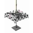 thumbnail image 1 of Black Easter Outdoor Tablecloth - 54x54 Inch Square Dining Table Cover, Spring Modern Cute Bunny Polka Dot Waterproof Outdoor Table Cloth with Umbrella Hole & Zipper for Picnic/Patio/Party, 1 of 7