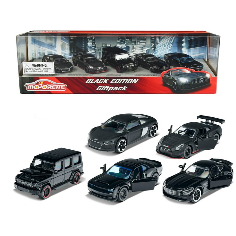 Black Edition 2023 Giftpack 5 Piece Set 1 64 Diecast Model Cars by Majorette