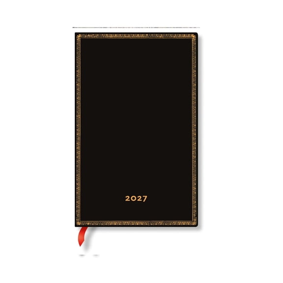 Black Edition 2027 Black Edition Maxi Horizontal Hardcover 12-Month Weekly Planner, 160pg, 100gsm by Paperblanks (Black Edition), (Paperback)
