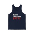 thumbnail image 1 of Black Educated And Petty Unisex Tank Top, XS-2XL Black Pride Graduation, 1 of 2