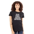 thumbnail image 1 of Black Educated Empowered Feminist Womens Fitted Plus Size Graphic Tee Brisco Brands 3X, 1 of 4