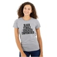 thumbnail image 1 of Black Educated Empowered Feminist Womens Slim Fit Graphic Tee Brisco Brands S, 1 of 4