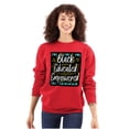 thumbnail image 1 of Black Educated and Empowered Quote Women Crewneck Sweatshirt Brisco Brands S, 1 of 3