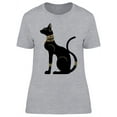 thumbnail image 1 of Black Egyptian Cat   T-Shirt Women -Image by Shutterstock, Female x-Large, 1 of 2