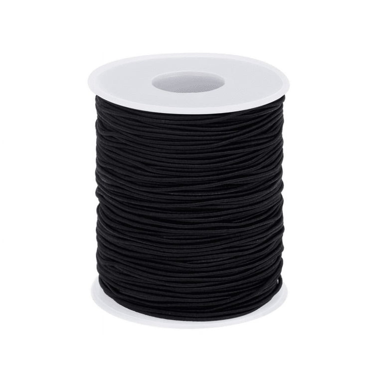 Black Elastic String for Bracelets 1 mm Elastic Cord Thread for Jewelry  Making 100 Meters 