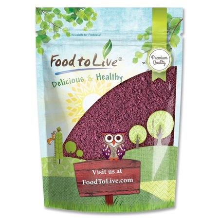 Black Elderberry Juice Powder, 0.75 Pounds — Kosher, Raw, Vegan — by Food to Live