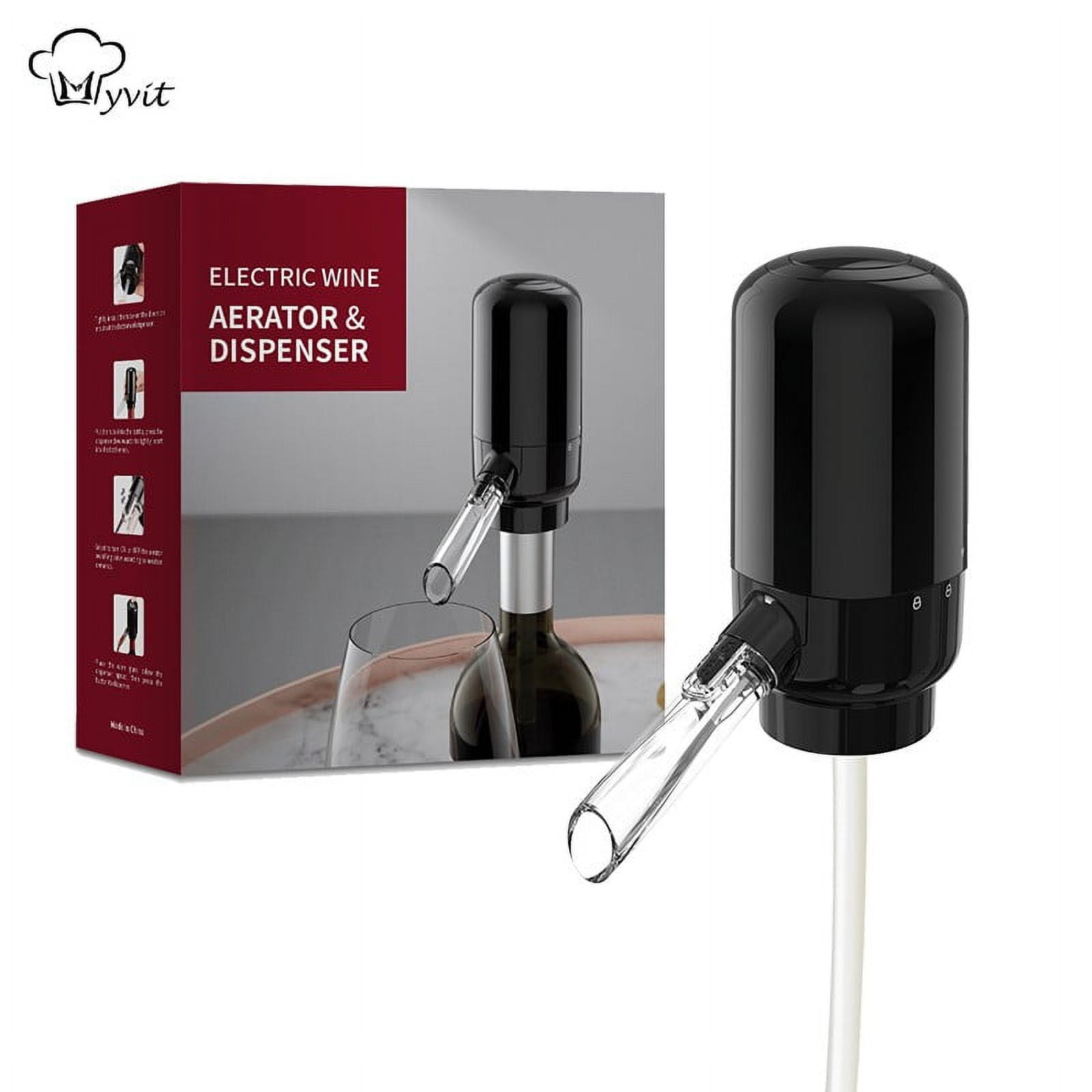 Black Electric Wine Aerator Dispenser Bar Accessories