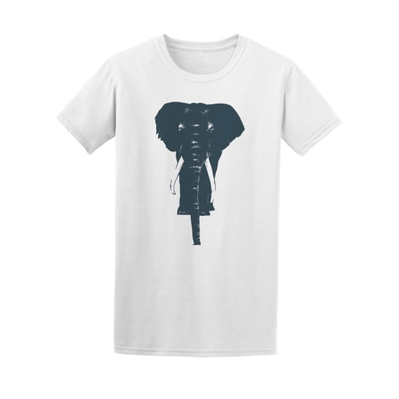 Black Elephant Brush Style Tee Men's -Image by Shutterstock