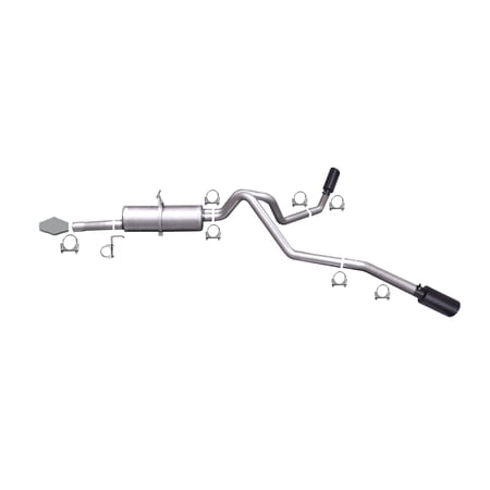 Black Elite Cat-Back Dual Extreme Exhaust System, Stainless
