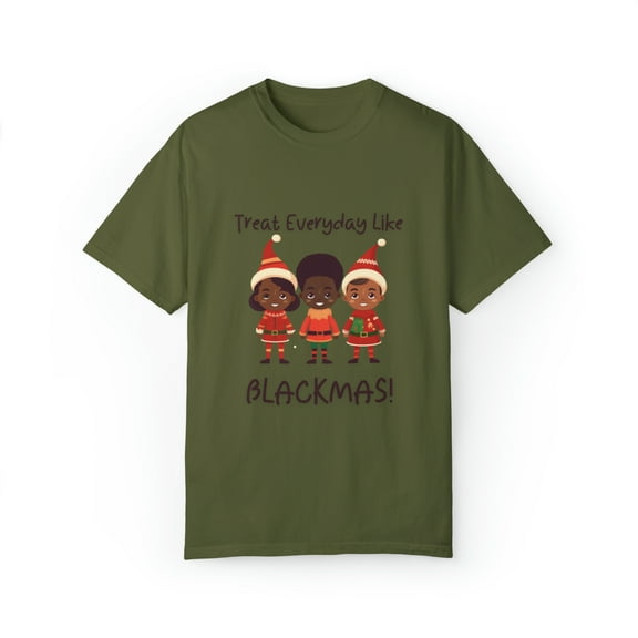 Black Elves Blackmas XMAS Unisex Garment-Dyed T-shirt