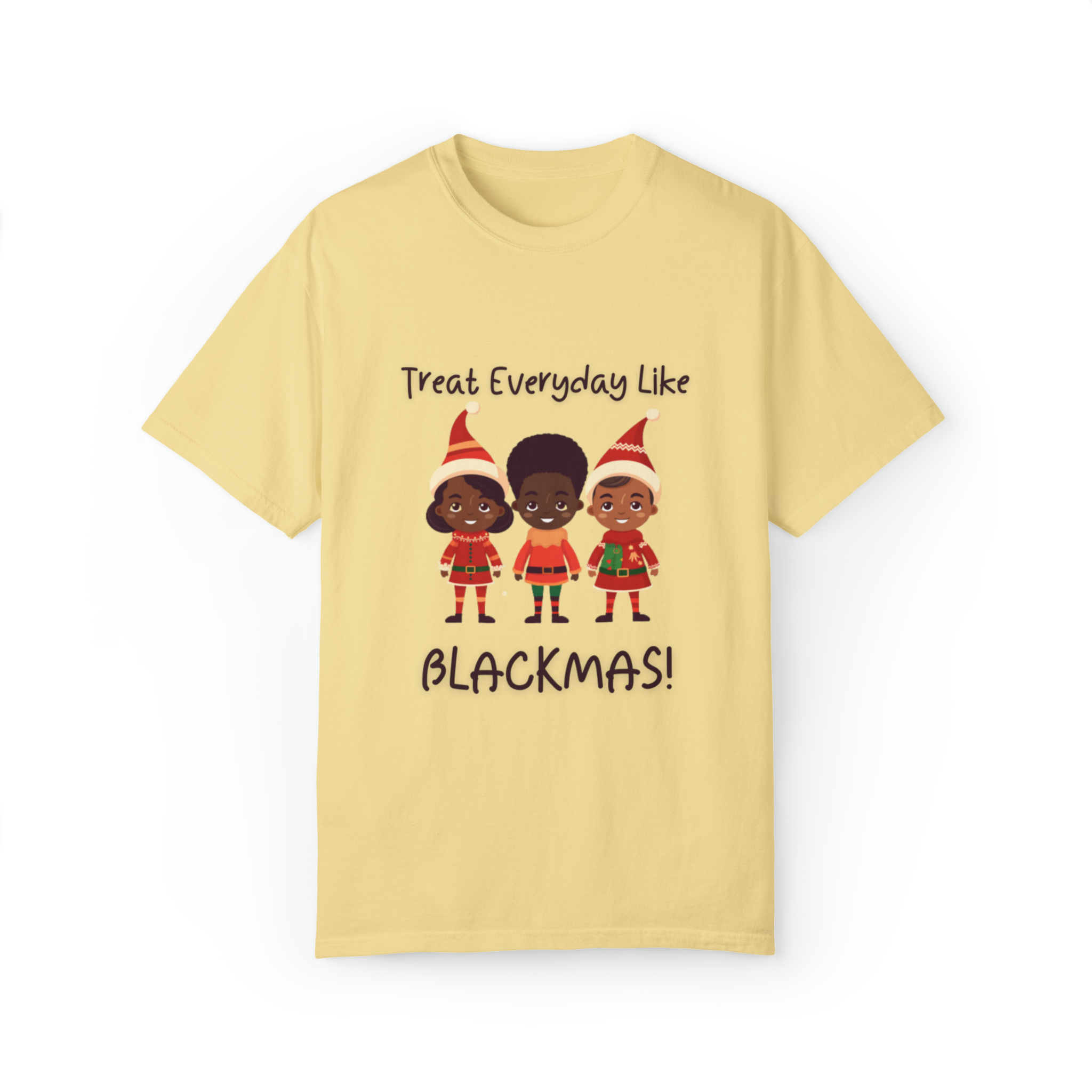 Black Elves Blackmas XMAS Unisex Garment-Dyed T-shirt
