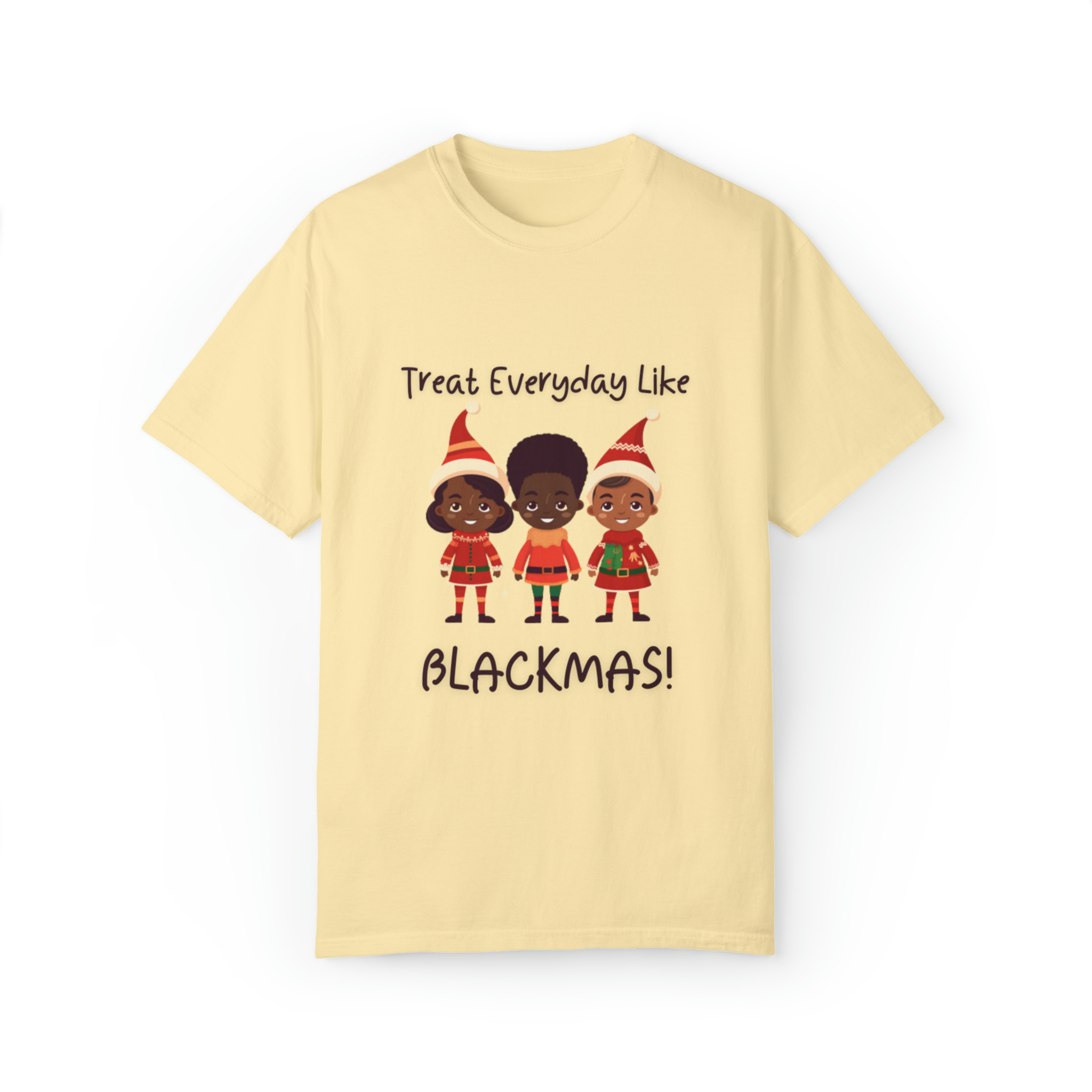 Black Elves Blackmas XMAS Unisex Garment-Dyed T-shirt
