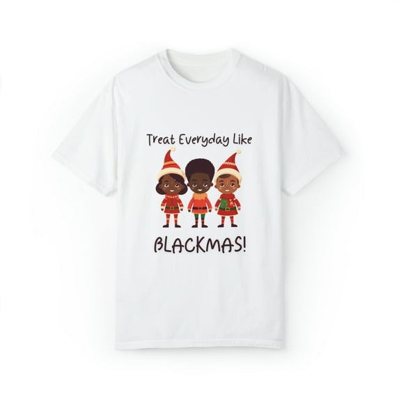 Black Elves Blackmas XMAS Unisex Garment-Dyed T-shirt