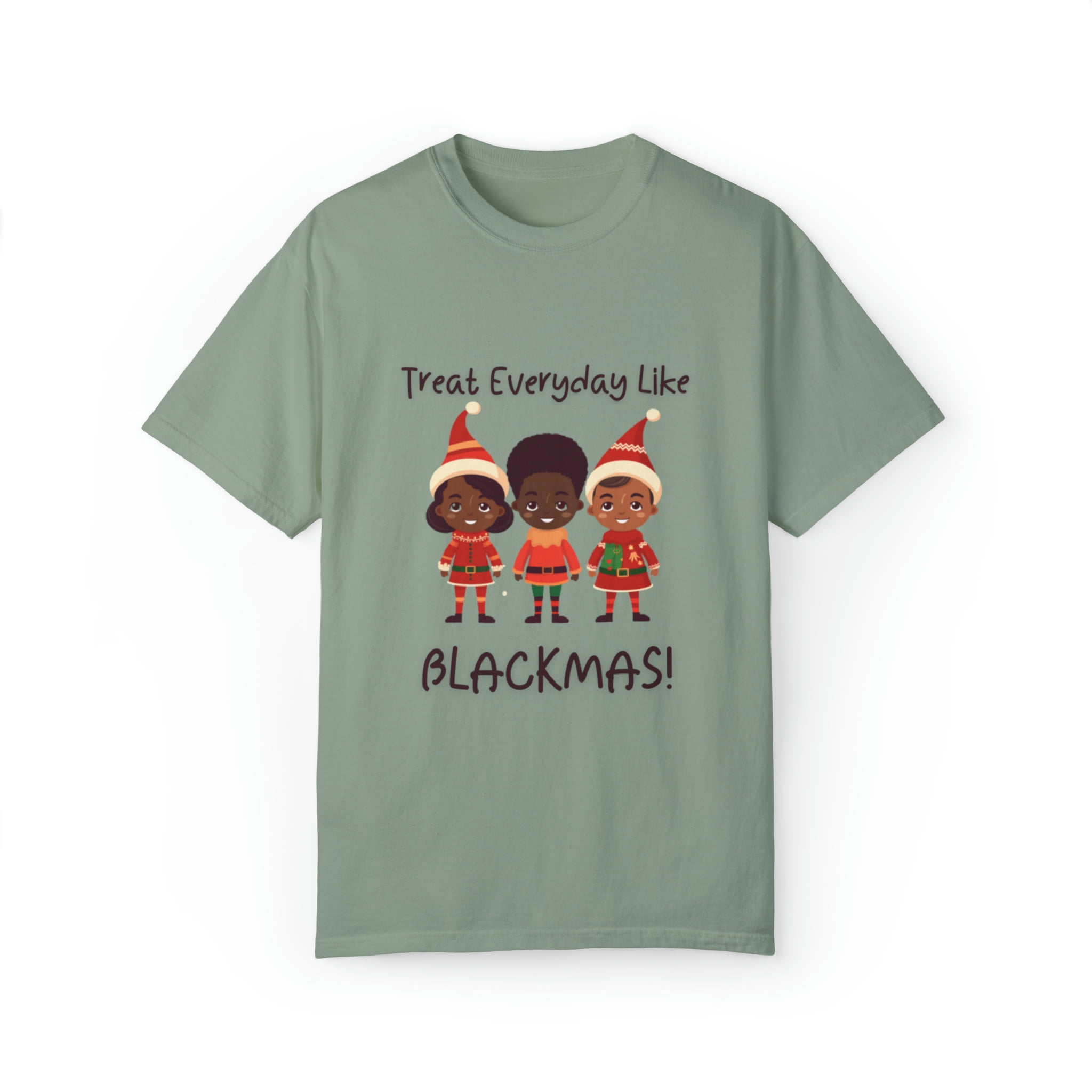 Black Elves Blackmas XMAS Unisex Garment-Dyed T-shirt