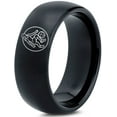 thumbnail image 1 of Set of 2 Black Gamer Tungsten Mens Ring Dainty Rings Anniversary Jewelry First Fathers Day, 1 of 7