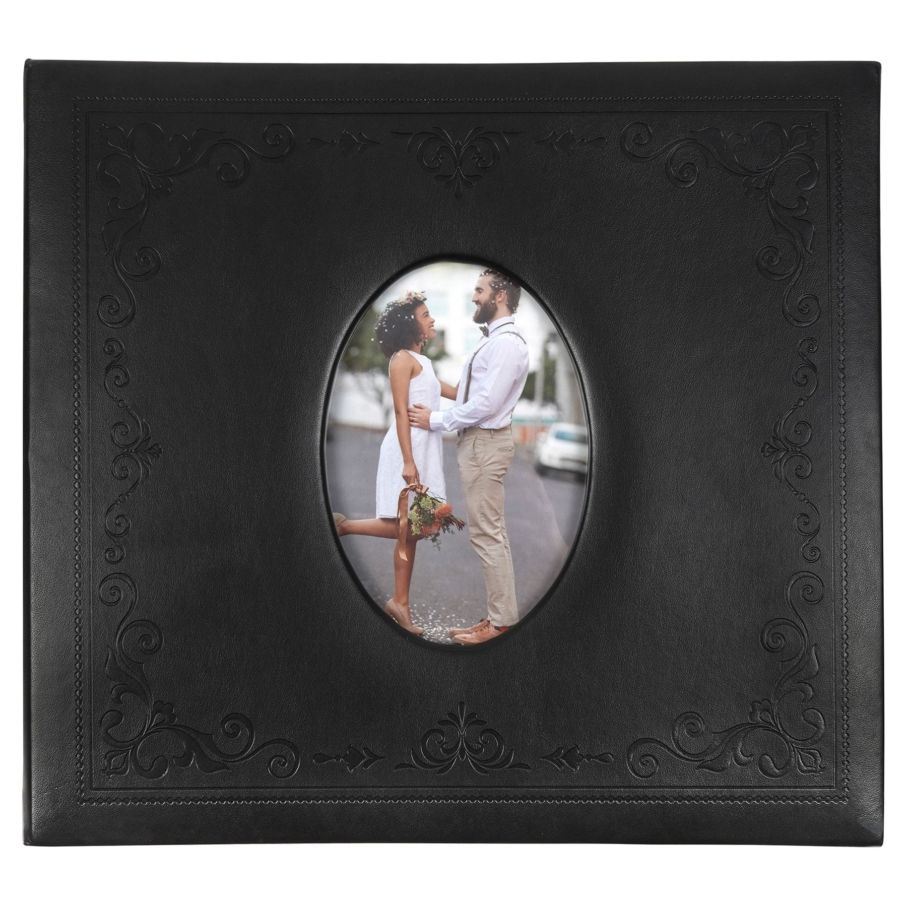 Recollections Black Embossed Scrapbook Album