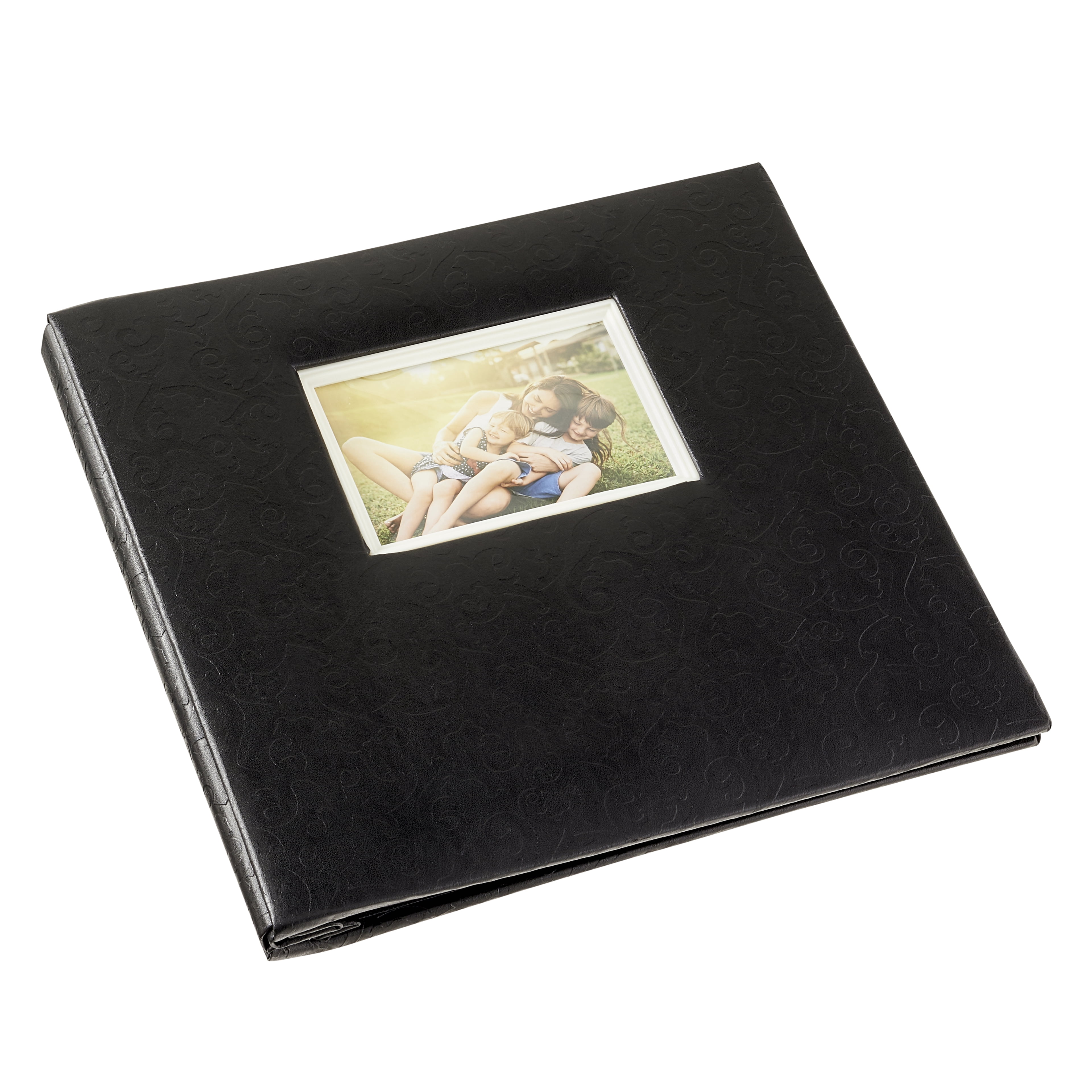 Black Faux Leather 12" x 12" Scrapbook Album