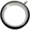 thumbnail image 1 of Black Enamel Big Round Stainless Steel Locket for Floating Charms, 1 of 2