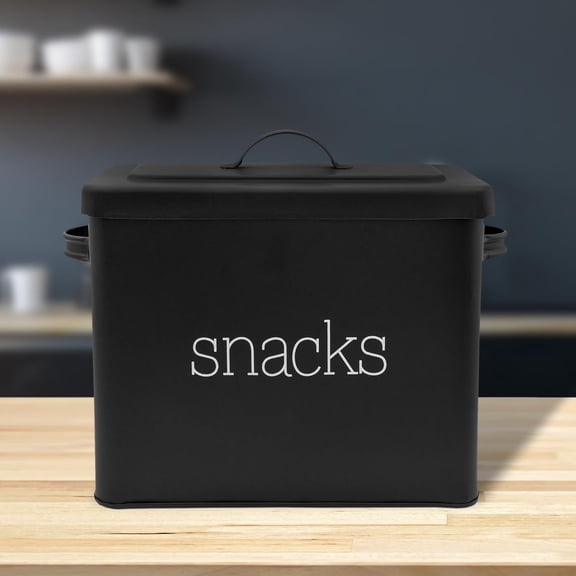 Black Enamel Snack Bin