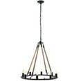 thumbnail image 1 of Modway Encircle 8-Light Modern Metal Chandelier in Black Finish, 1 of 4