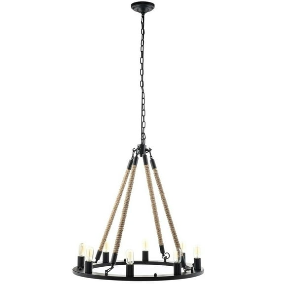 Modway Encircle Chandelier in Black